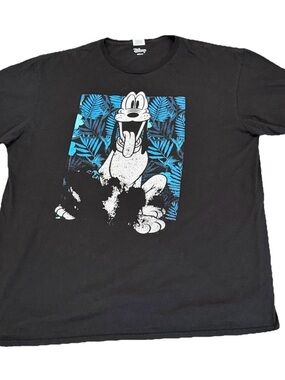 Disney Black Graphic Pluto T-Shirt - Blue Accent